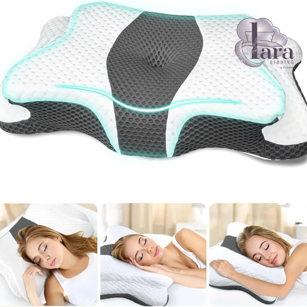 Memory Foam Pillow for Neck and Shoulder Pain Relief