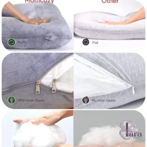 Momcozy Pregnancy Pillows for Sleeping (Grey)